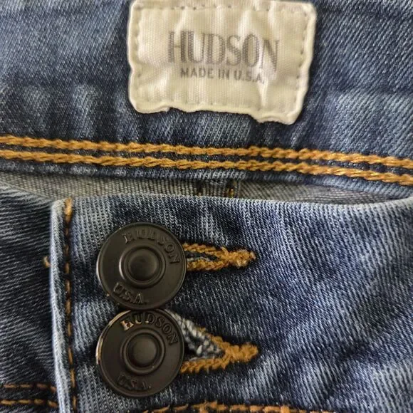 Hudson Ginny Straight Leg Blue Jeans 29 - Picture 3 of 7
